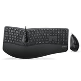 PERIDUO-505 - Wired Ergonomic Combo (100% Keyboard and Vertical Mouse)