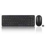 PERIDUO-613 B - Wireless Compact Set 90% Scissor Keyboard and Mouse in DE layout