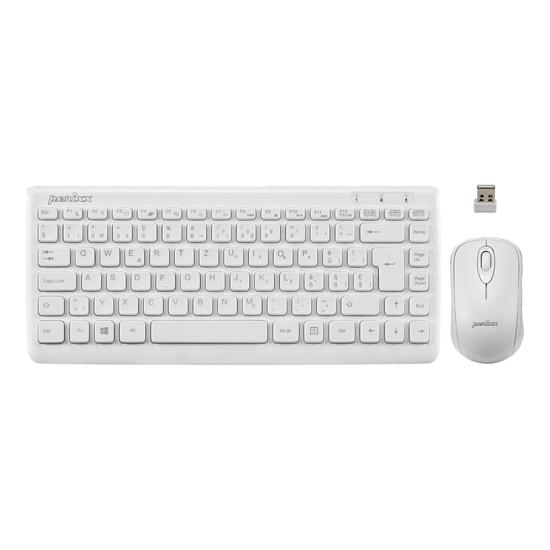PERIDUO-707 W PLUS - Wireless White Mini Combo (75% Piano Finish Keyboard)