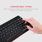 PERIDUO-712 B - Wireless Mini Combo (75% keyboard). Comfortable typing with high quality ABS material and membrane switch.