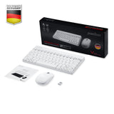 PERIDUO-712 W - Wireless White Mini Combo (75% keyboard) with package and user manual