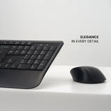 PERIDUO-714 - Wireless Standard Combo with Palm Rest and Silent Keys. Elegance in every detail.