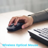 PERIDUO-717 - Wireless Standard Combo with Large Print Letters plus wireless optical mouse.