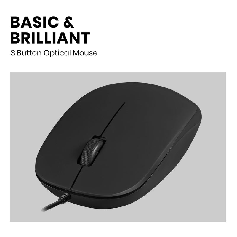 PERIMICE-201 C - Wired Mouse ONLY for USB-C with 3 buttons is basic and brilliant.