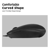 PERIMICE-201 P - Wired Mouse ONLY for PS/2 port in comfortable curved shape and user friendly shape design.