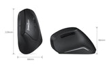 PERIMICE-715 II - Wireless Ergonomic Vertical Mouse. 11.8 x 6.8 x 6.6 cm.