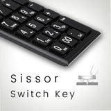 PERIPAD-202 U - Wired Numeric Keypad Scissor Keys Large Print Letters