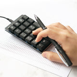 PERIPAD-303 - Wired Backlit Mechanical Numeric Keypad plus 4 Built-in Hotkeys makes number input work much easier for you.