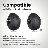 PERIPRO-303 GLG- Glossy Green 34mm Trackball. Wide compatibility with products from Perixx and also other brands.