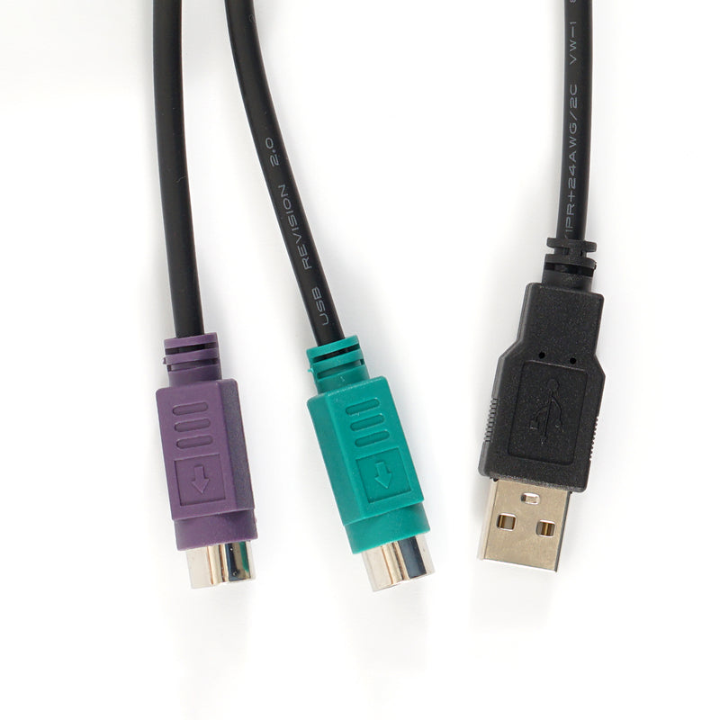 PERIPRO-401 - PS/2-USB Adapter with 2 PS/2 and 1 USB ports.
