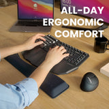 PERIPRO-512 - Ergonomic Keyboard Wrist Rest Pad provides you all-day ergonomic comfort.