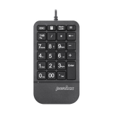 PERIPAD-205 - Wired Numeric Keypad with Palm Rest Large Print Letters. Plus 4 built-in hotkeys.