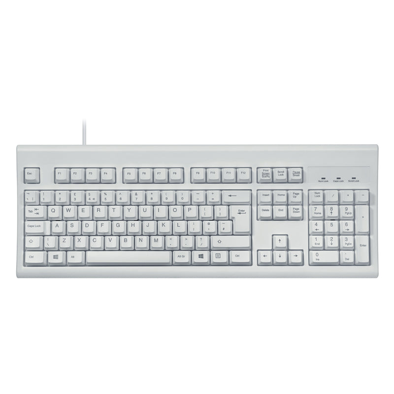 PERIBOARD-106 W - Wired White Standard Keyboard in UK layout