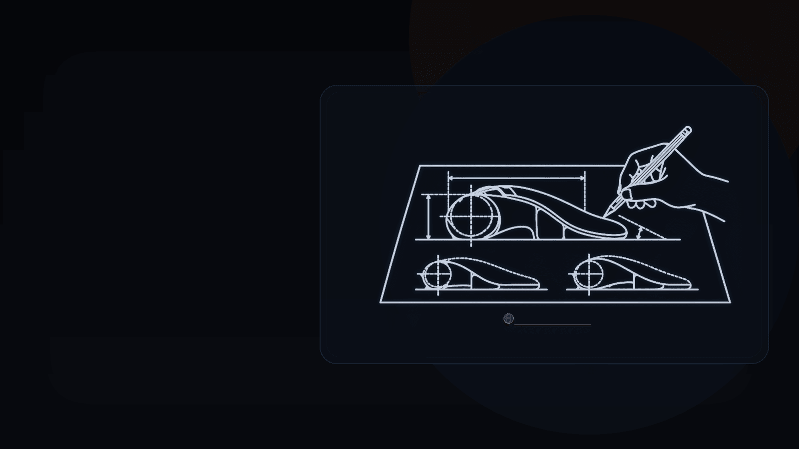 Illustration conceptuelle façon plan technique du dock d'extension imprimé en 3D de la PERIMICE-822
